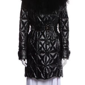 Add Down Shiny Black Quilted Puffer Coat